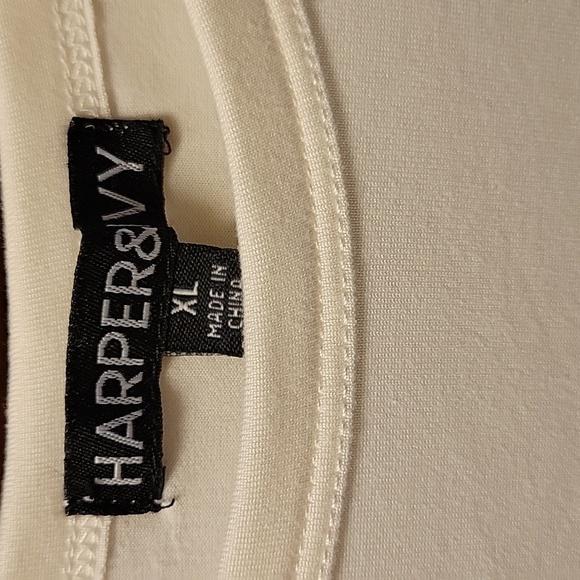 Harper & Ivy Apres Ski Long Sleeve Ivory Tee - Picture 3 of 5